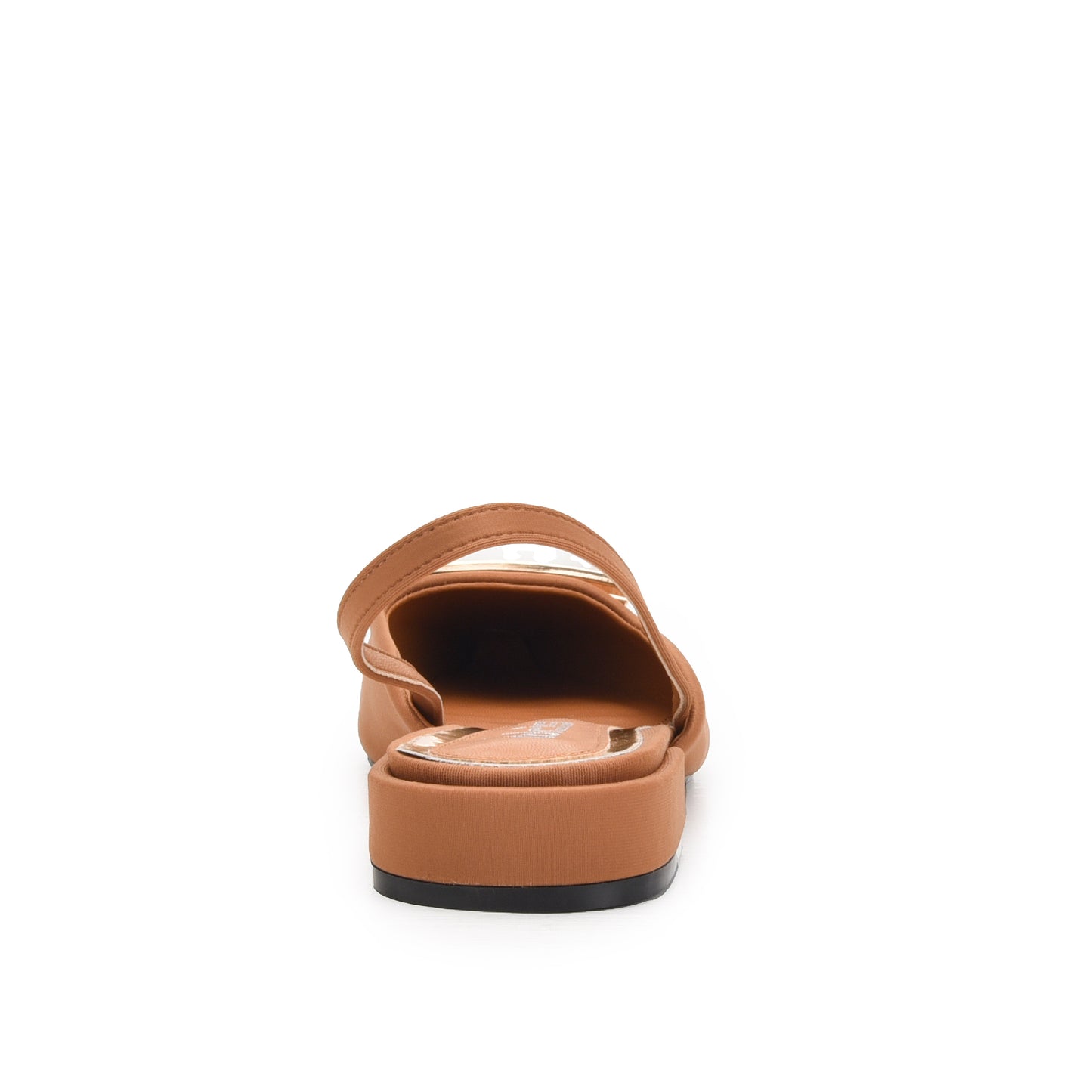Stylish Brown Buckle Slingback Flats Slippers | 420N-BI