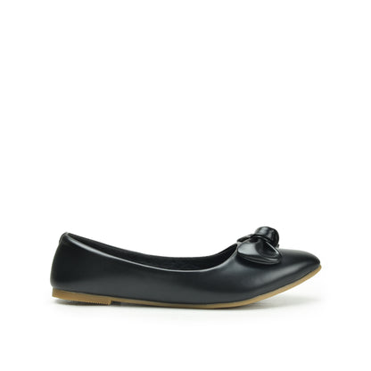 Classic Black Bow Ballet Flats Slippers| 434N-C