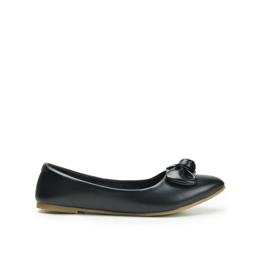 Classic Black Bow Ballet Flats Slippers| 434N-C