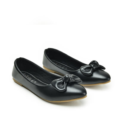 Classic Black Bow Ballet Flats Slippers| 434N-C