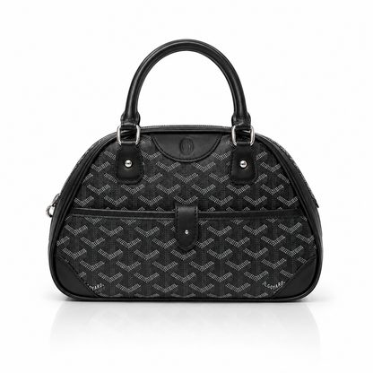 Black Signauture Dome Handbag