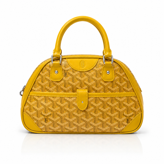 Yellow Signauture Dome Handbag