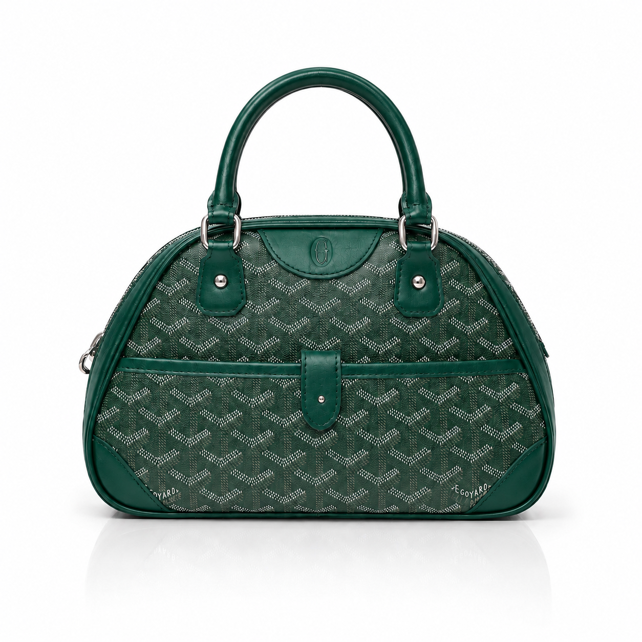 Green Signauture Dome Handbag