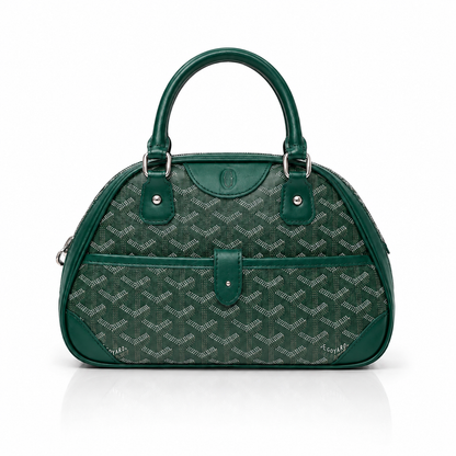 Green Signauture Dome Handbag