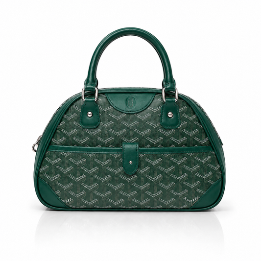 Green Signauture Dome Handbag