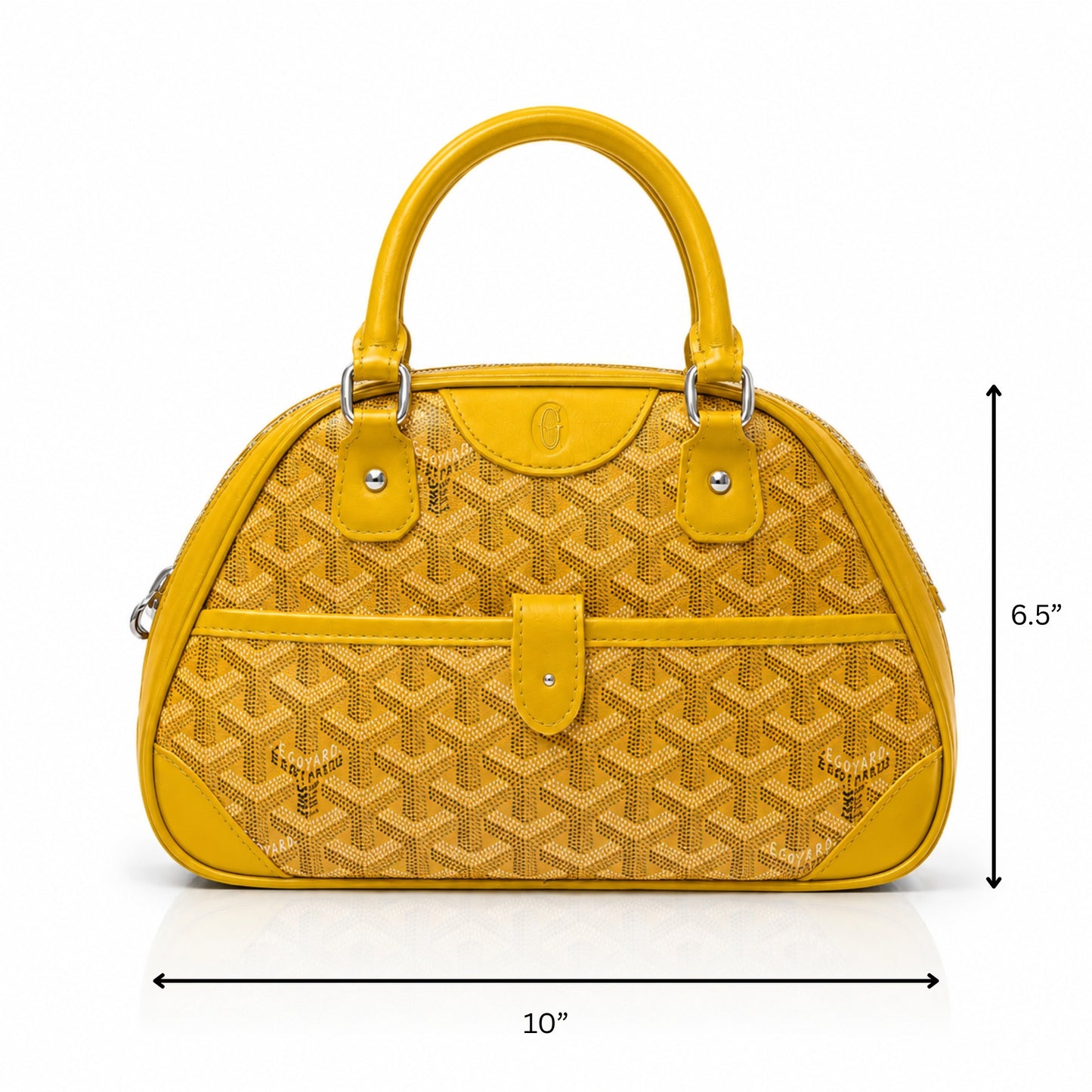 Yellow Signauture Dome Handbag