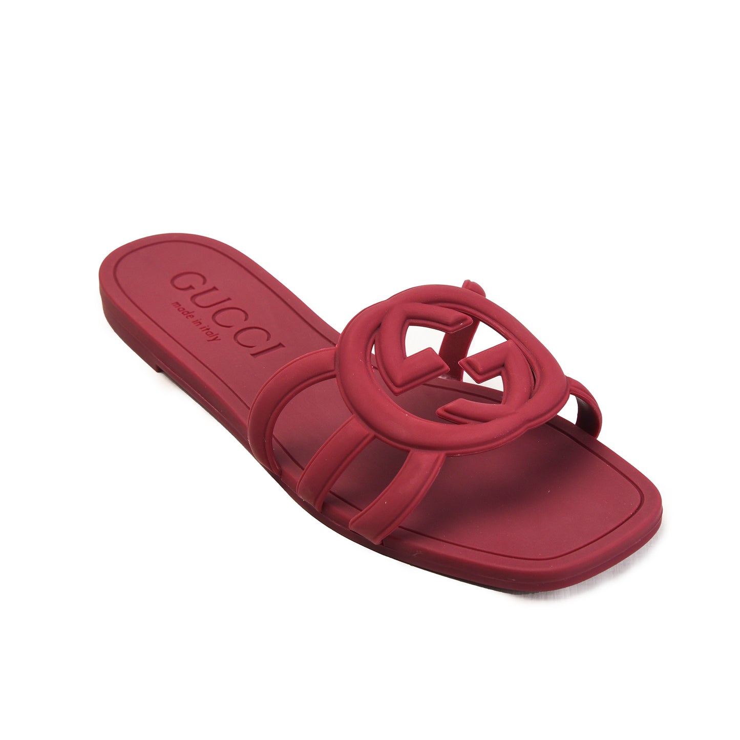 Maroon Cut-Out Slip-On Flats Slippers  | 567L-M