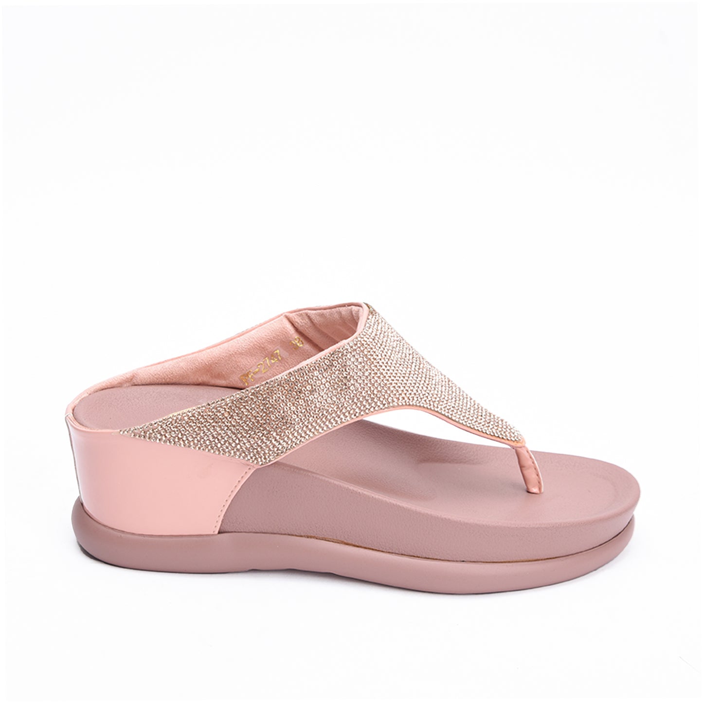Chic Pink Comfort Wedge Slippers | 734R-P