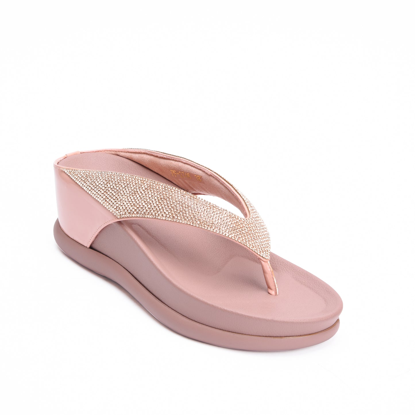 Elegant Pink Comfort Wedge Slippers | 733R-P