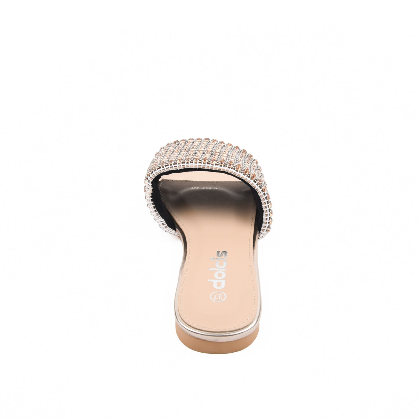 Chic Gold Embellished Flats Slippers | 590J-PX