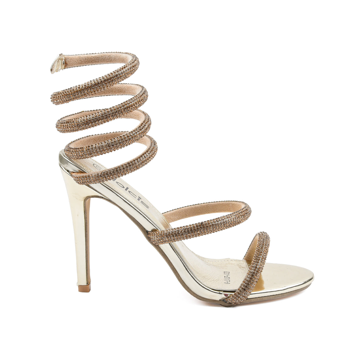 Elegant Strappy Golden High Heels for Special Occasions | 210G-X Dolci â Dolcis - Womenâs Shoes