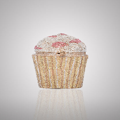 Decorative Cupcake-Shaped Swarovski Clutch | 0C596-P