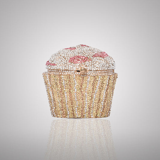 Decorative Cupcake-Shaped Swarovski Clutch | 0C596-P