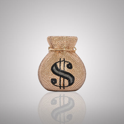Dollar Sign Swarovski Clutch | C1387-X