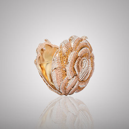 Radiant Multicolor Rose Swarovski Crystal Clutch | 0C920-XT