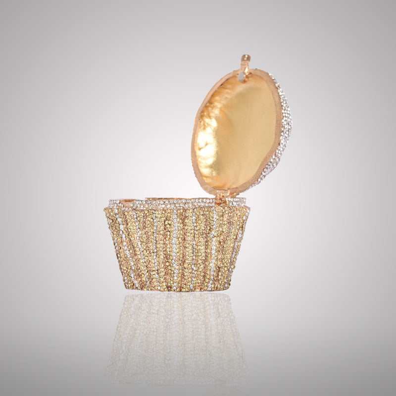 Decorative Cupcake-Shaped Swarovski Clutch | 0C596-P