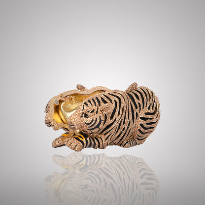 Exquisite Tiger Swarovski Crystal Clutch | C911
