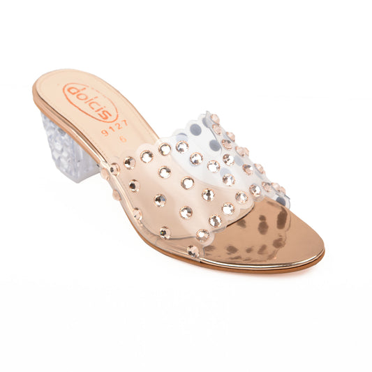 Chic Clear Embellished Heels | 562H-PX