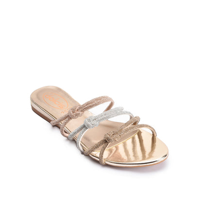 Chic Multicolor Strappy Flats Slippers | 530K-XT