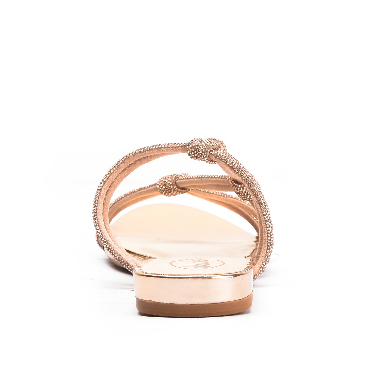 Elegant Beige Strappy Flats Slippers | 533KP-X