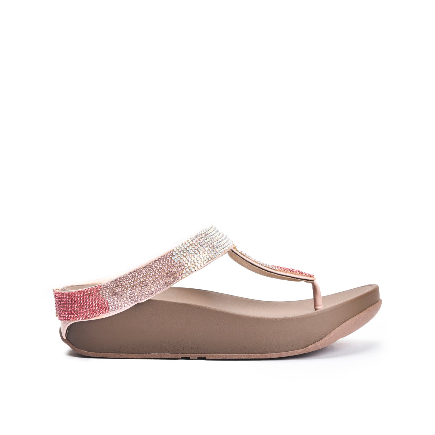 Chic Pink Embellished Flip-Flops | 751R-P