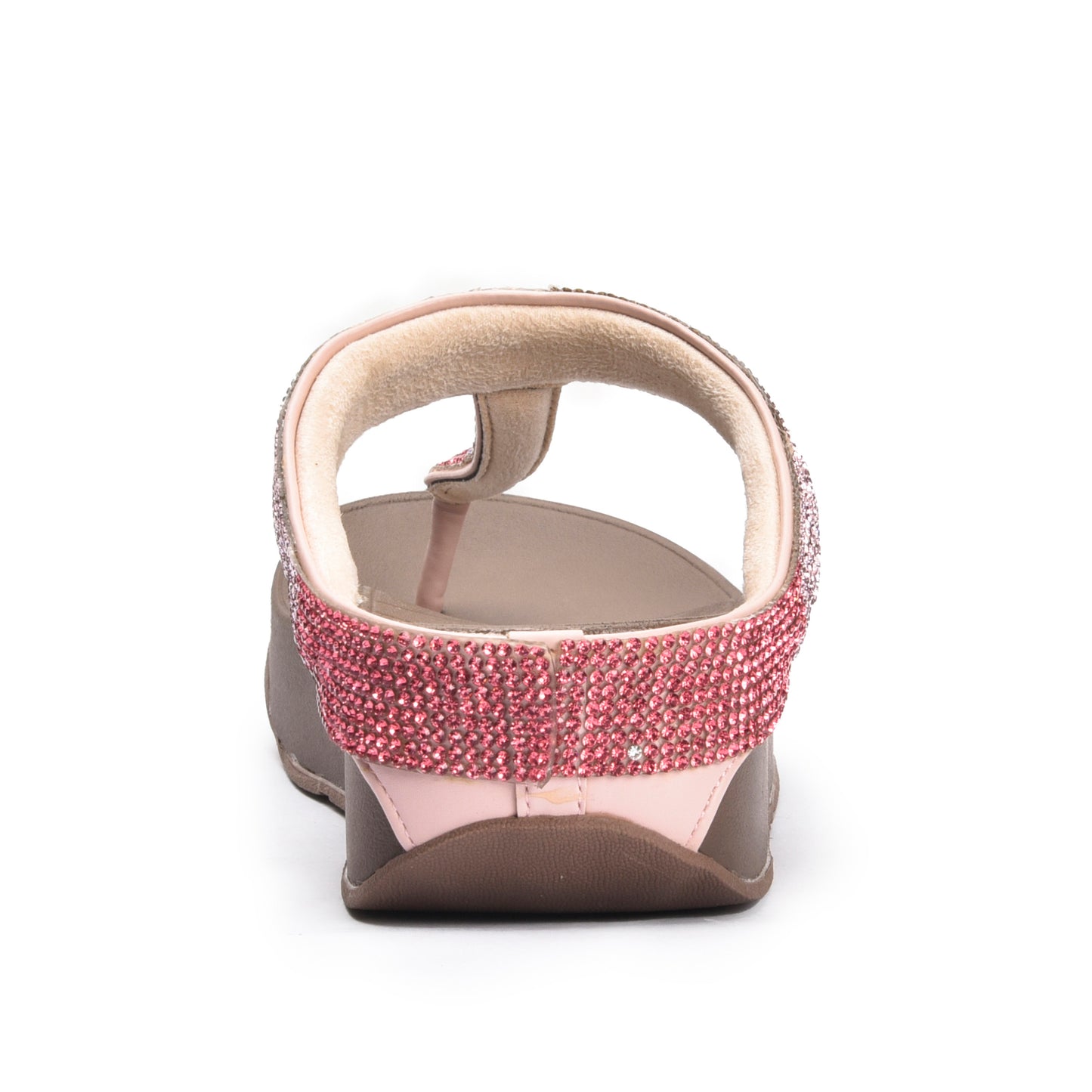Chic Pink Embellished Flip-Flops | 751R-P