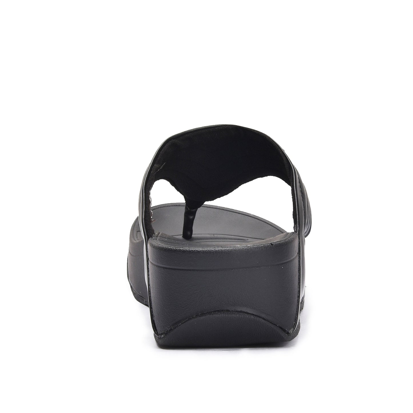 Sleek Black Wedge Flip-Flops | 750R-C